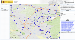 mapa de antenas Madrid